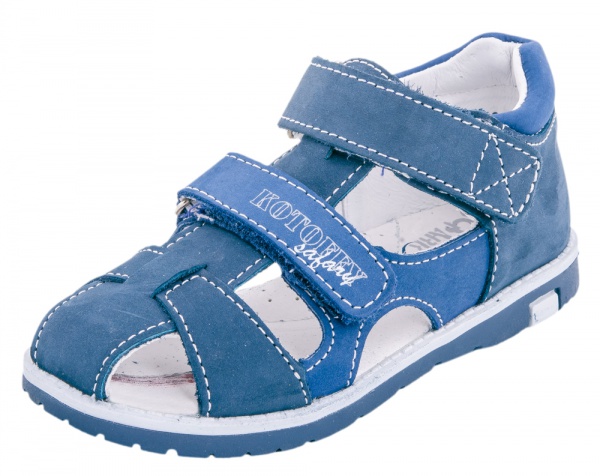 Основное фото 422059-21 синий туфли летние дошкольные нат. кожа 