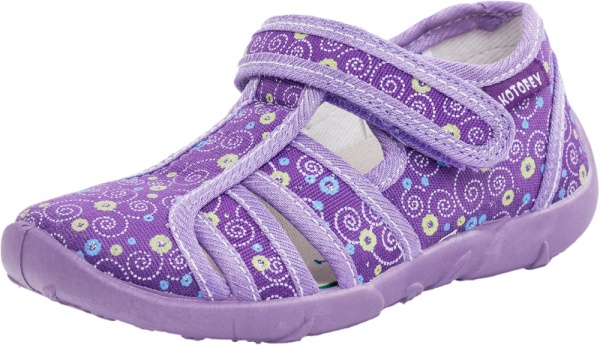 Основное фото 421004-17 фиолетов. туфли летние дошкольные тексти